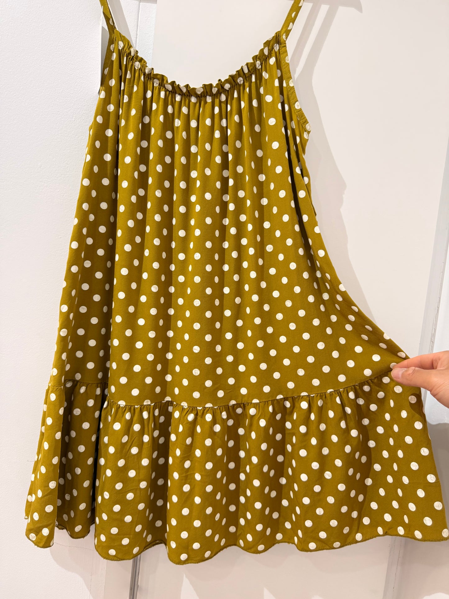 Vestido corto estampado de lunares 8678