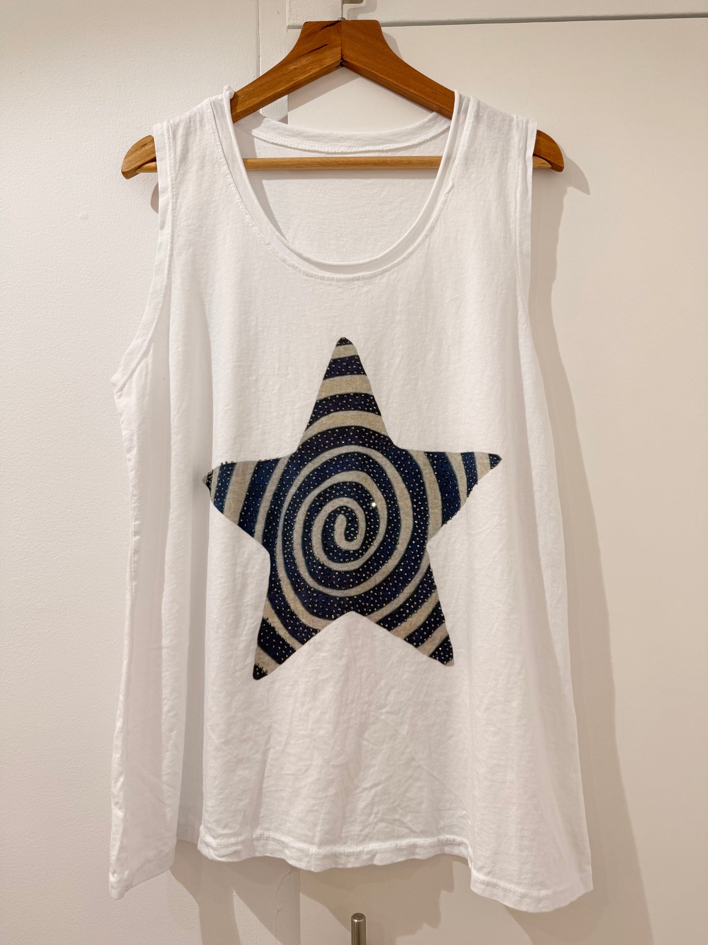 Camiseta de Tirantes con Estampado Frontal 3176