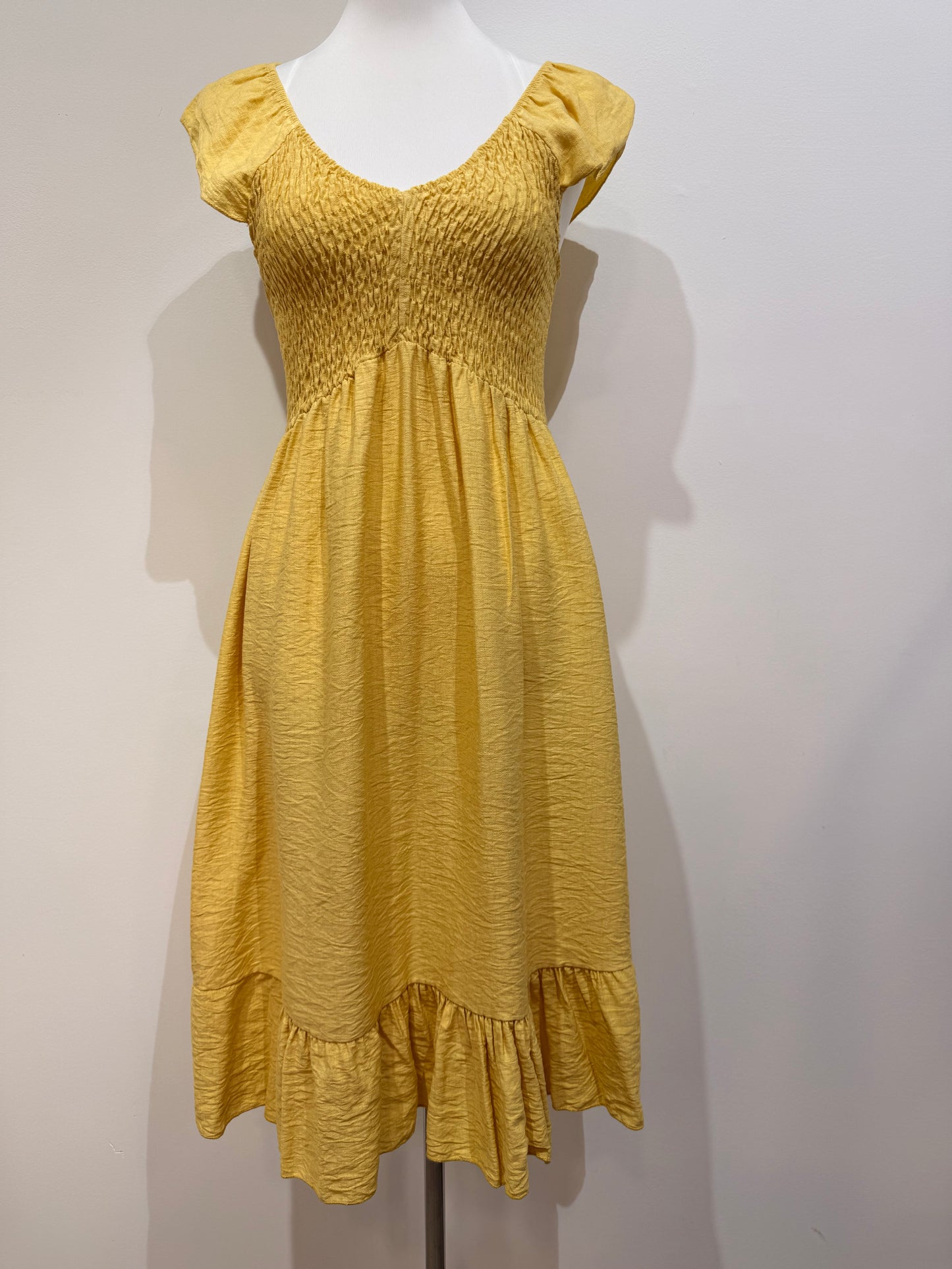 Vestido Midi Nido de Abeja 33966