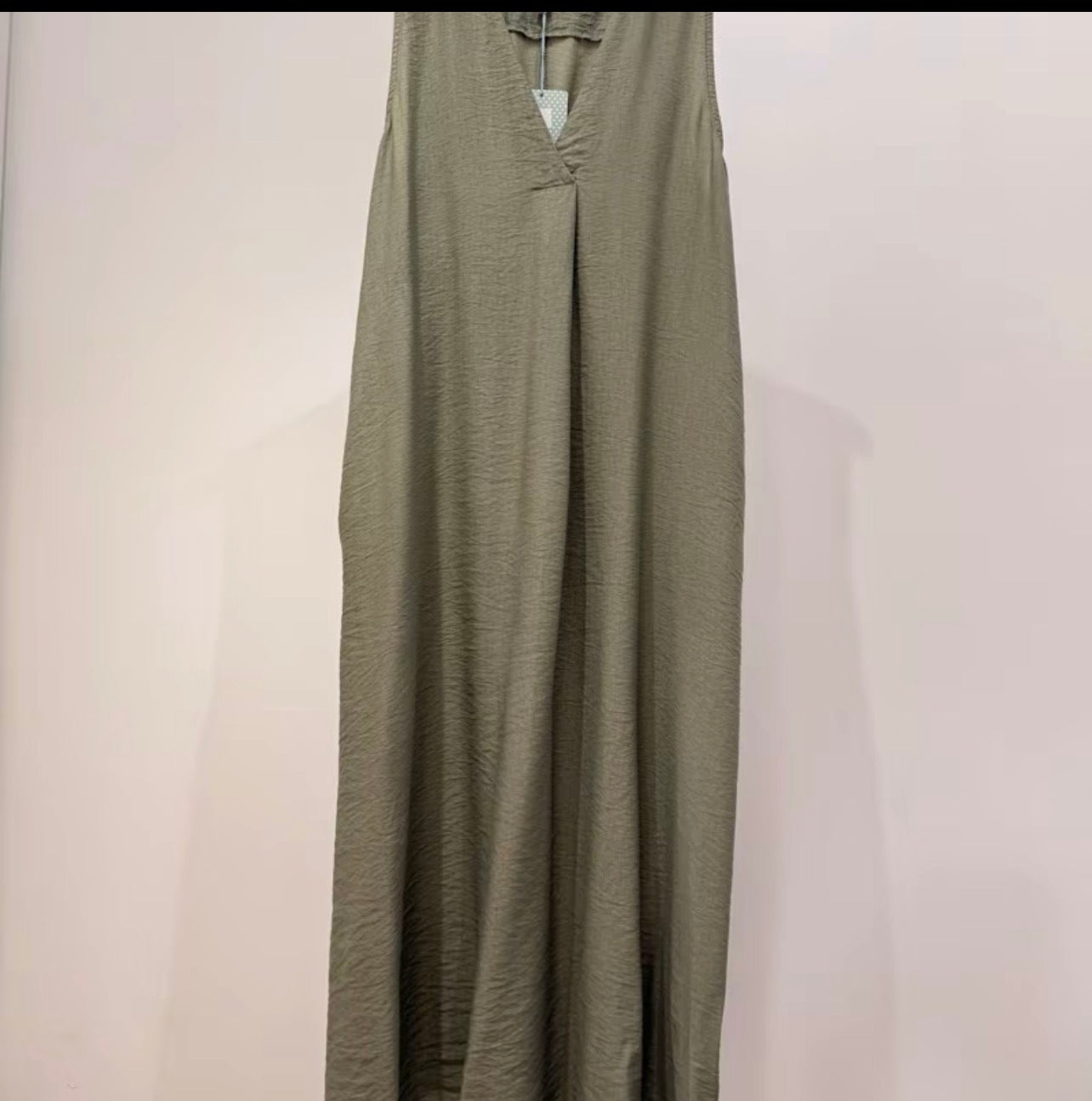 Vestido Largo Fluido Escote en V
