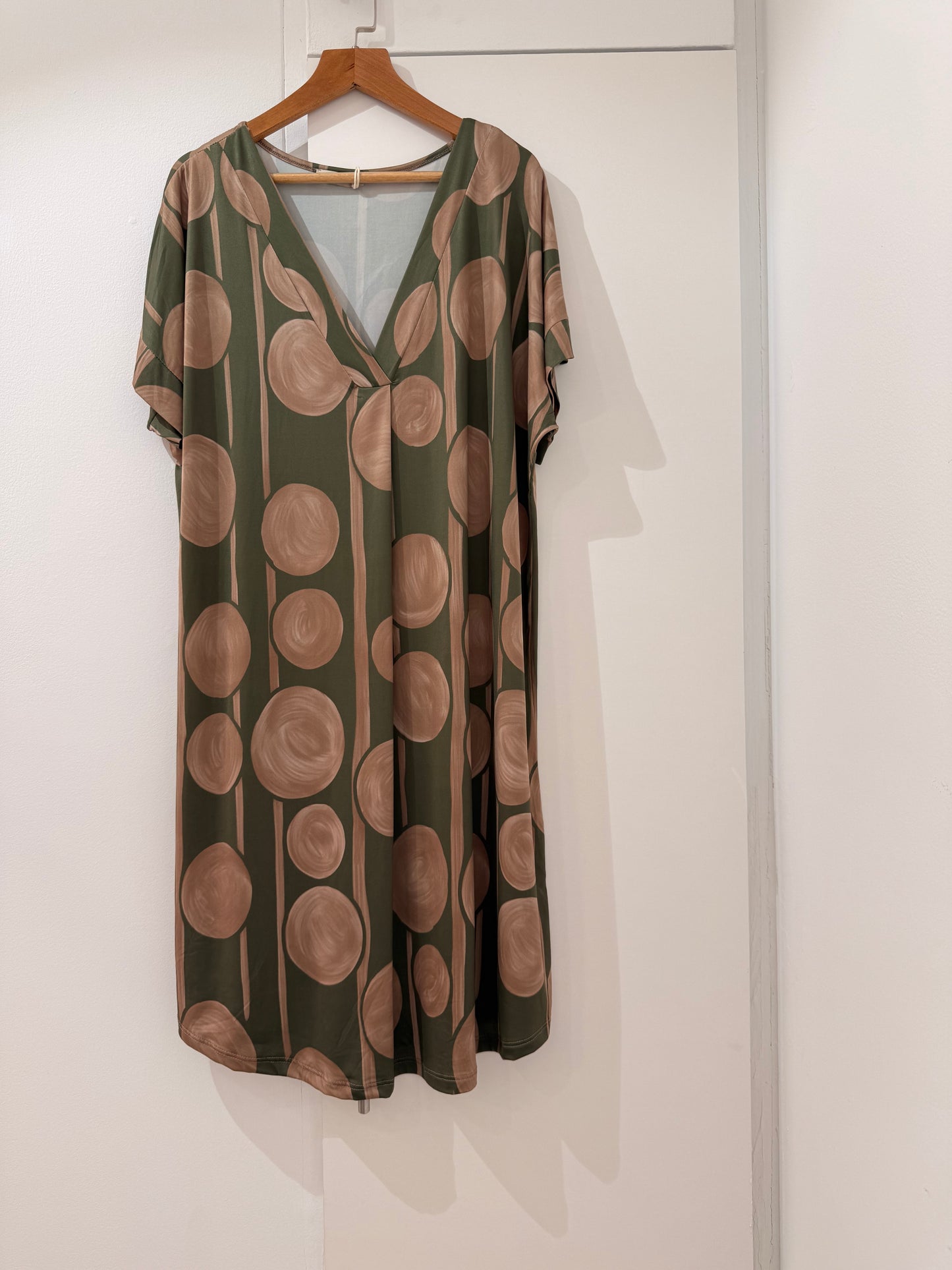Vestido corto Licra fría estampado círculos 846211
