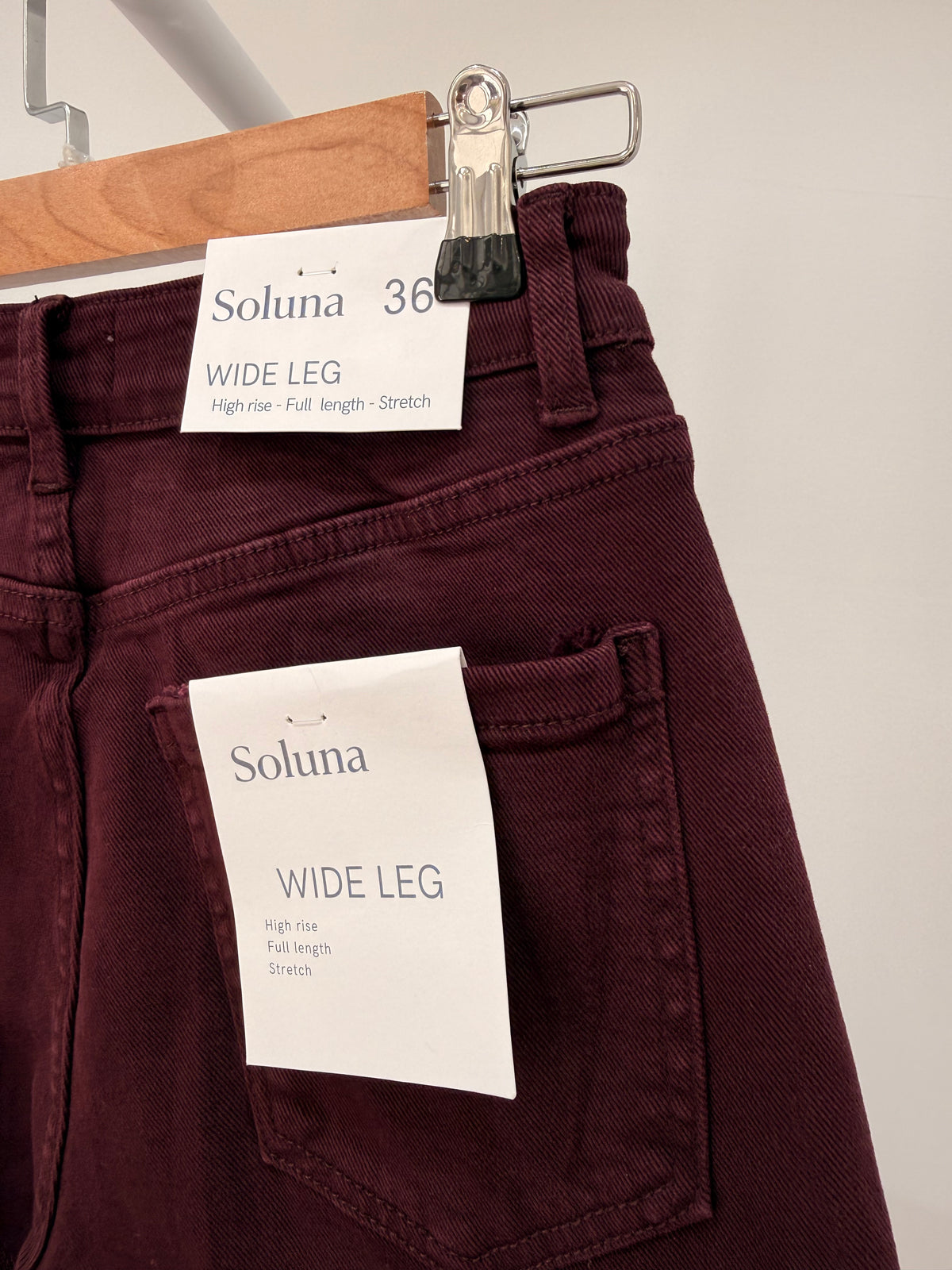 Pantalón Vaquero Wide Leg Berenjena 007