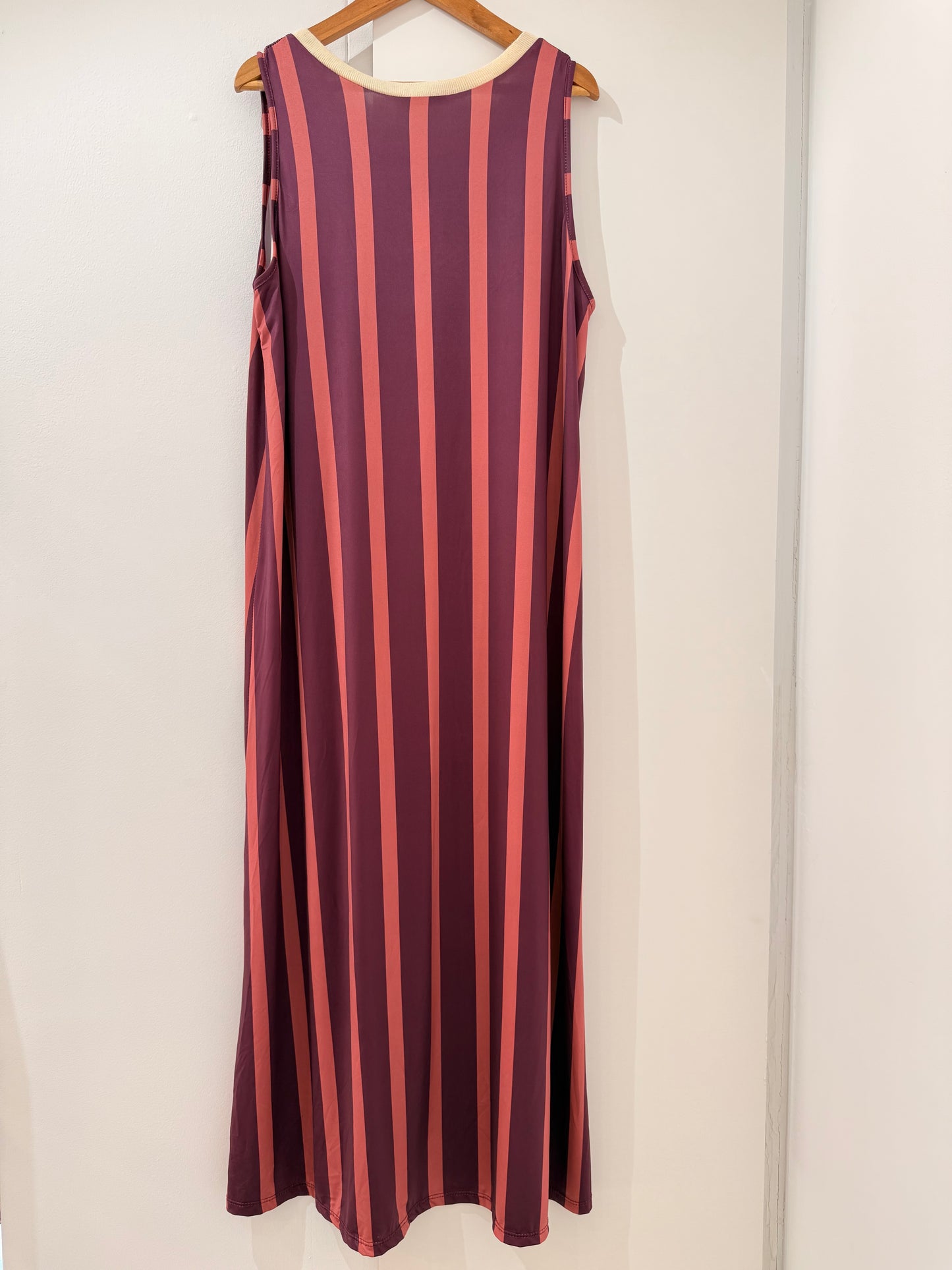 Vestido Licra Fría de Rayas Veraniego 68075