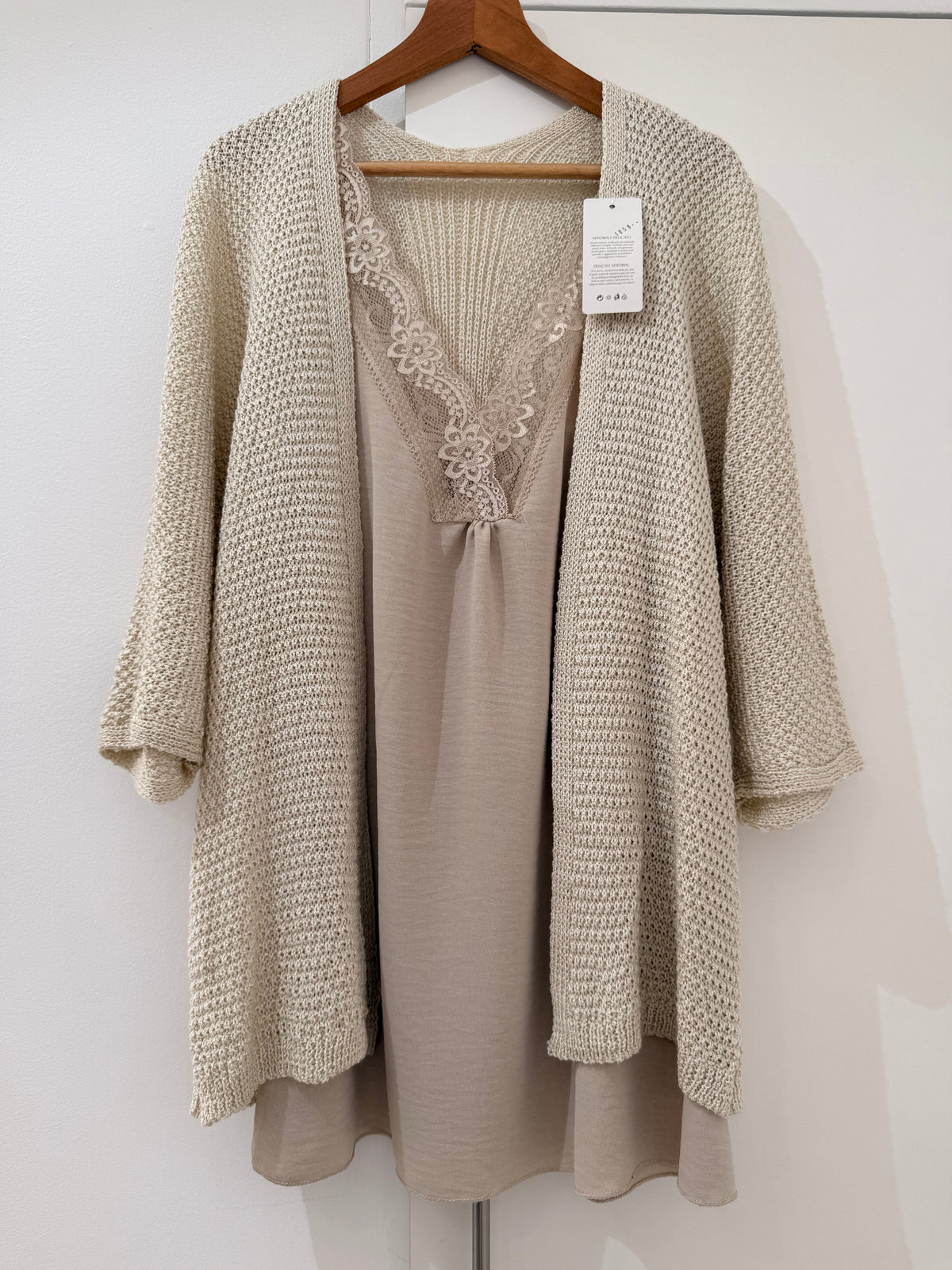 Chaqueta de punto fino manga murciélago 1859