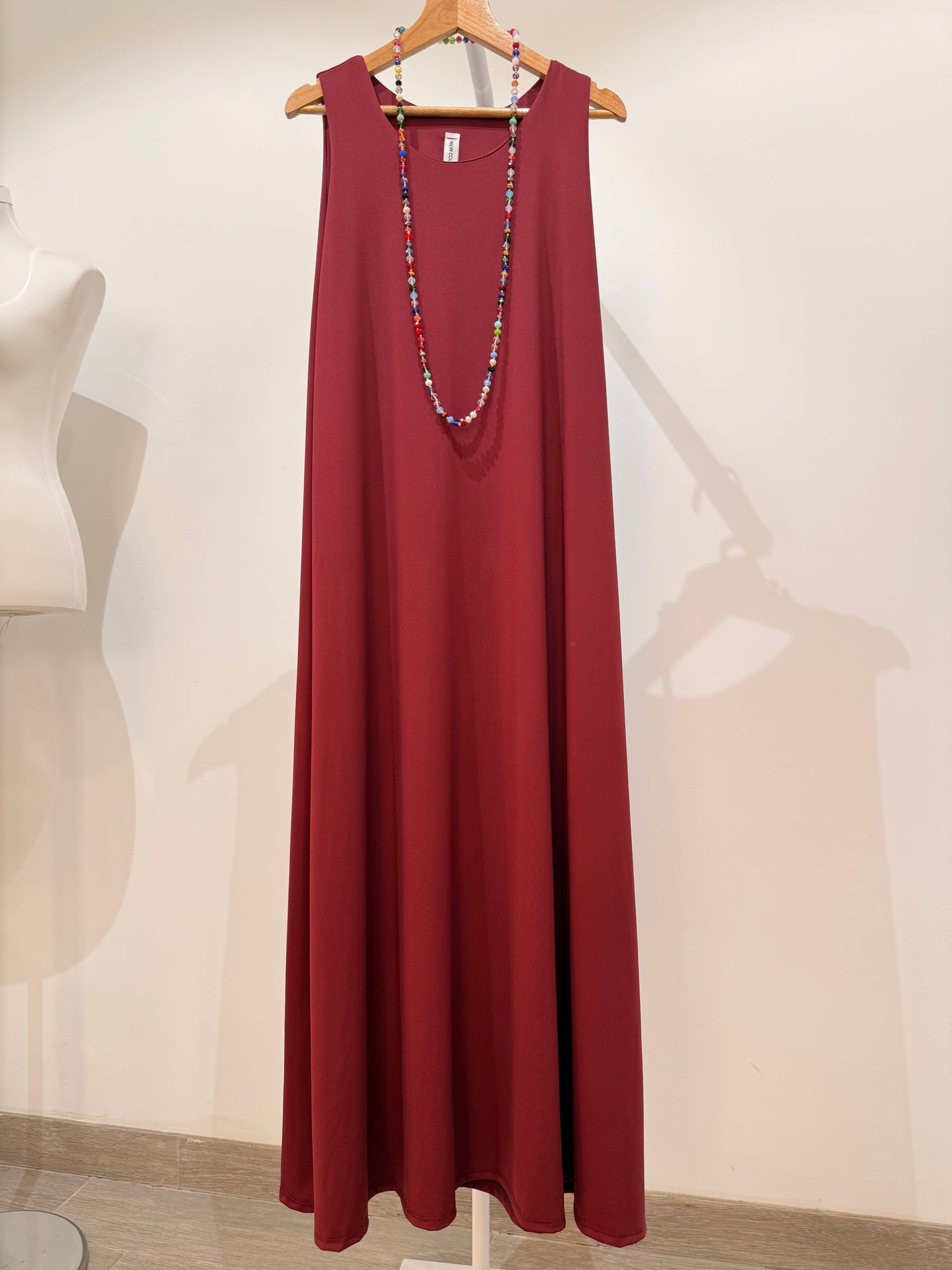 Vestido Largo Liso Licra Fría 474