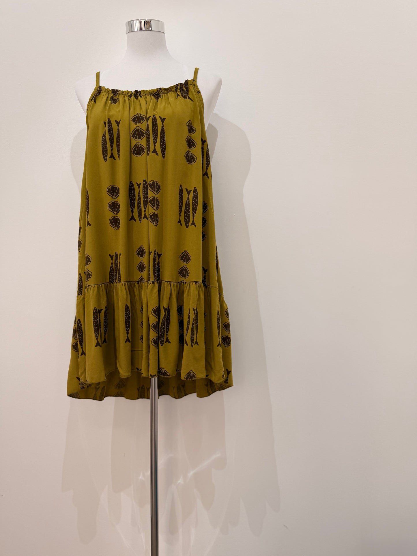 Vestido corto estampado marino 86781