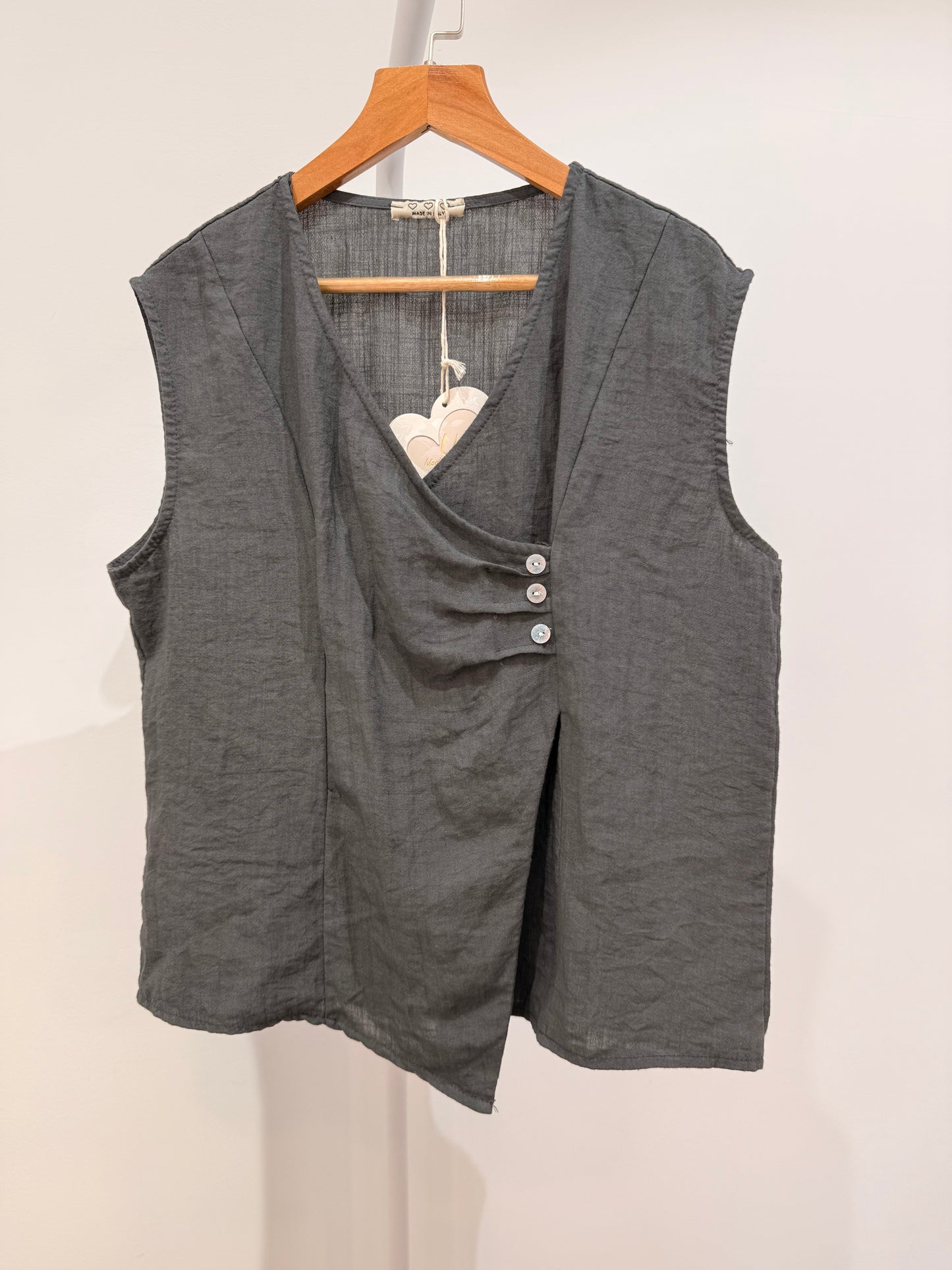 Blusa / Top Asimétrico Sin Mangas