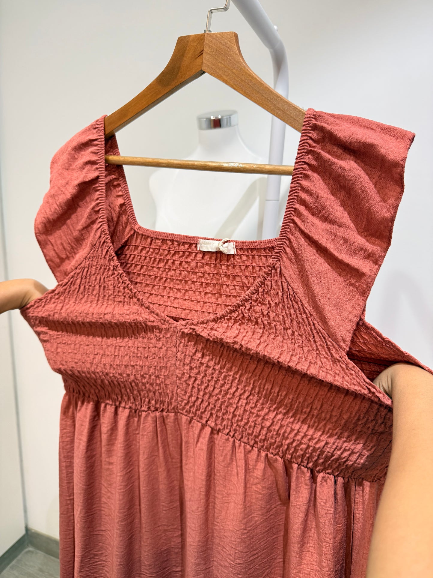 Vestido Midi Nido de Abeja 33966