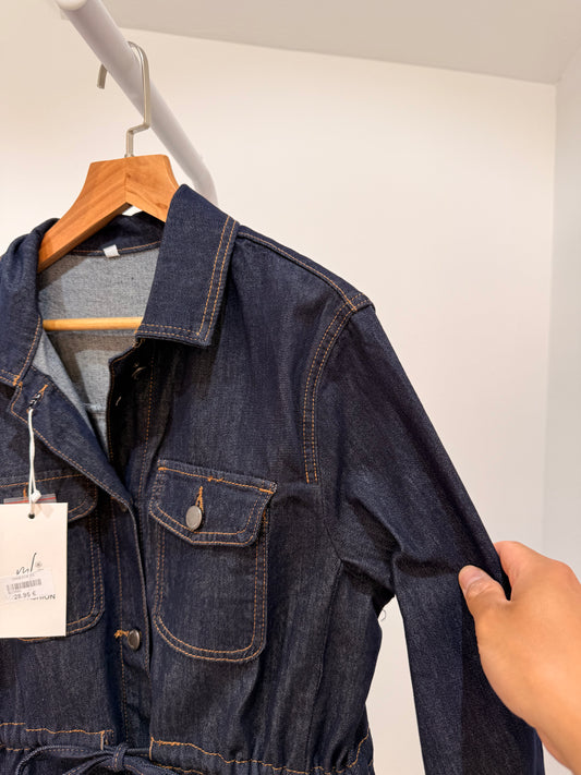 Chaqueta Vaquera con Cordón Ajustable 22890