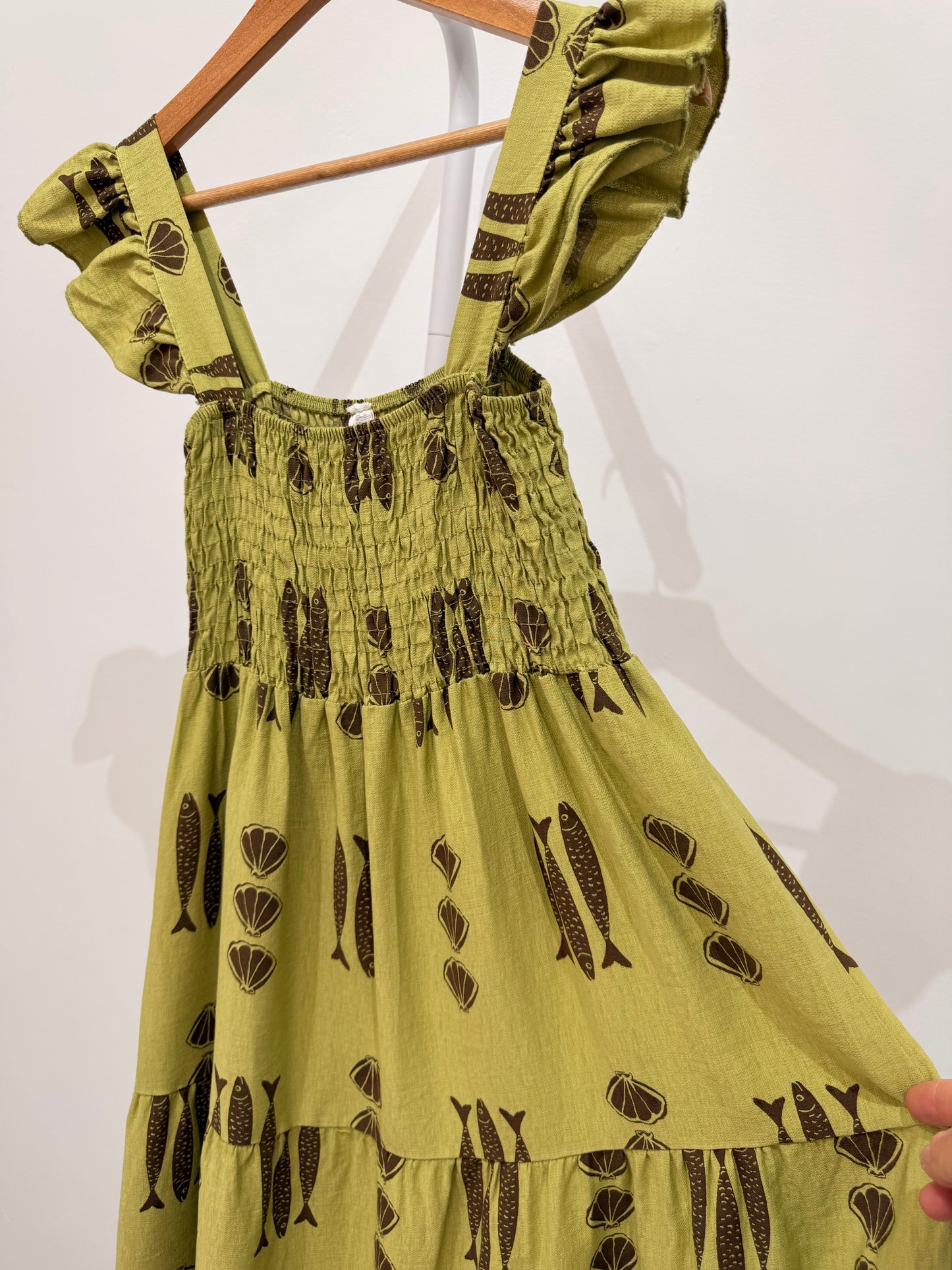 Vestido largo estampado marino 39775