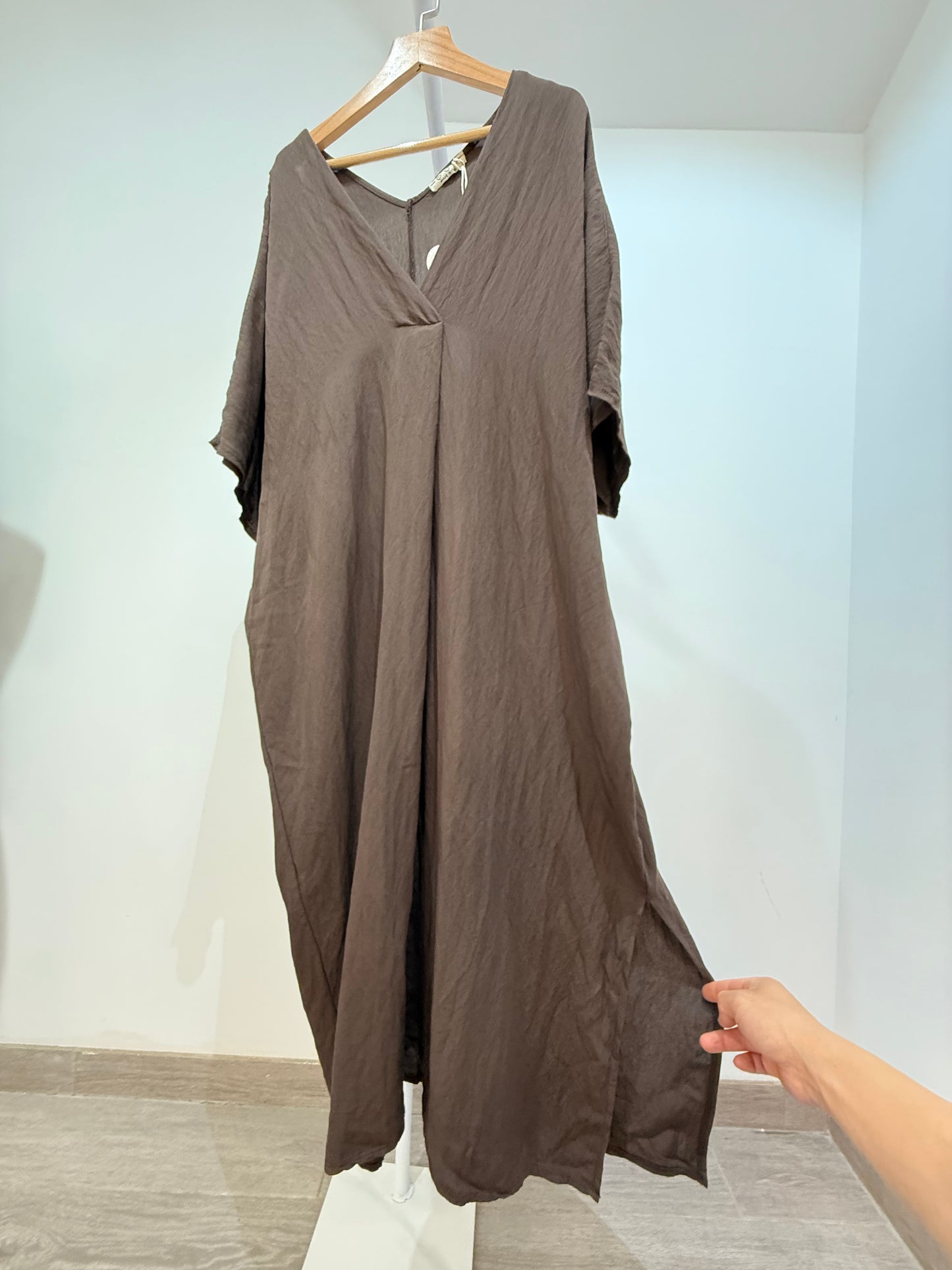 Vestido Maxi de Corte Holgado