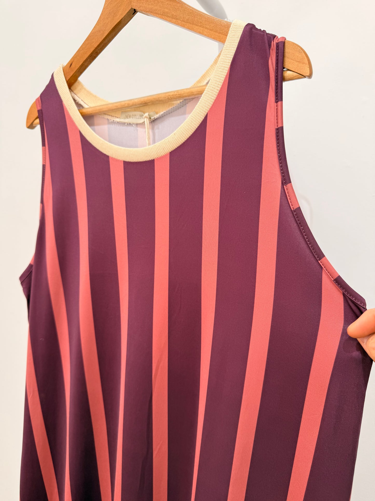 Vestido Licra Fría de Rayas Veraniego 68075