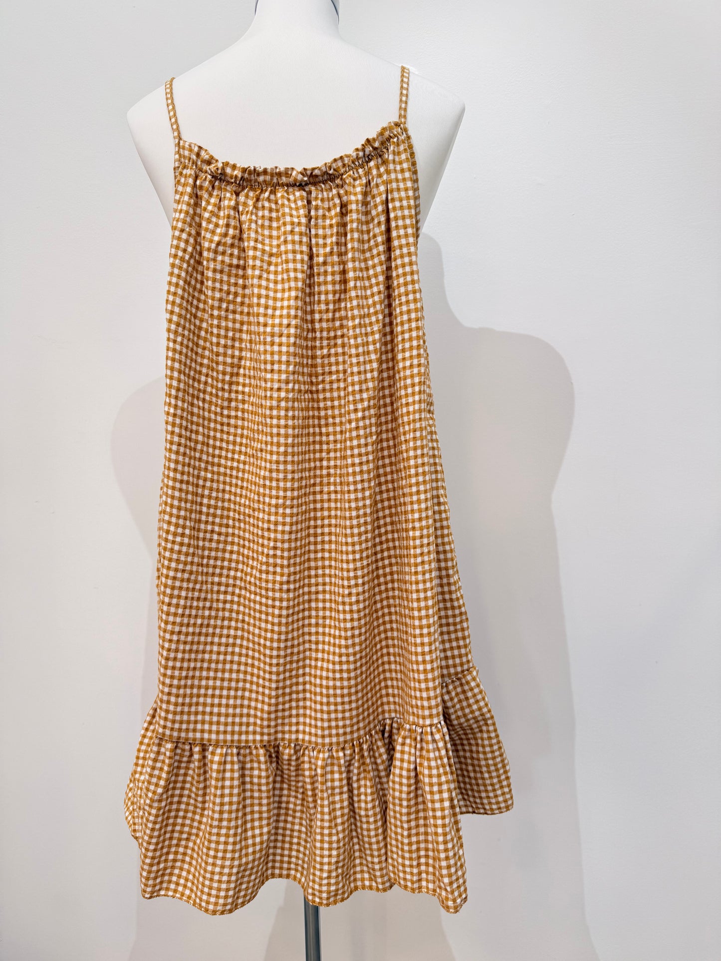 Vestido corto cuadro vichy 02581