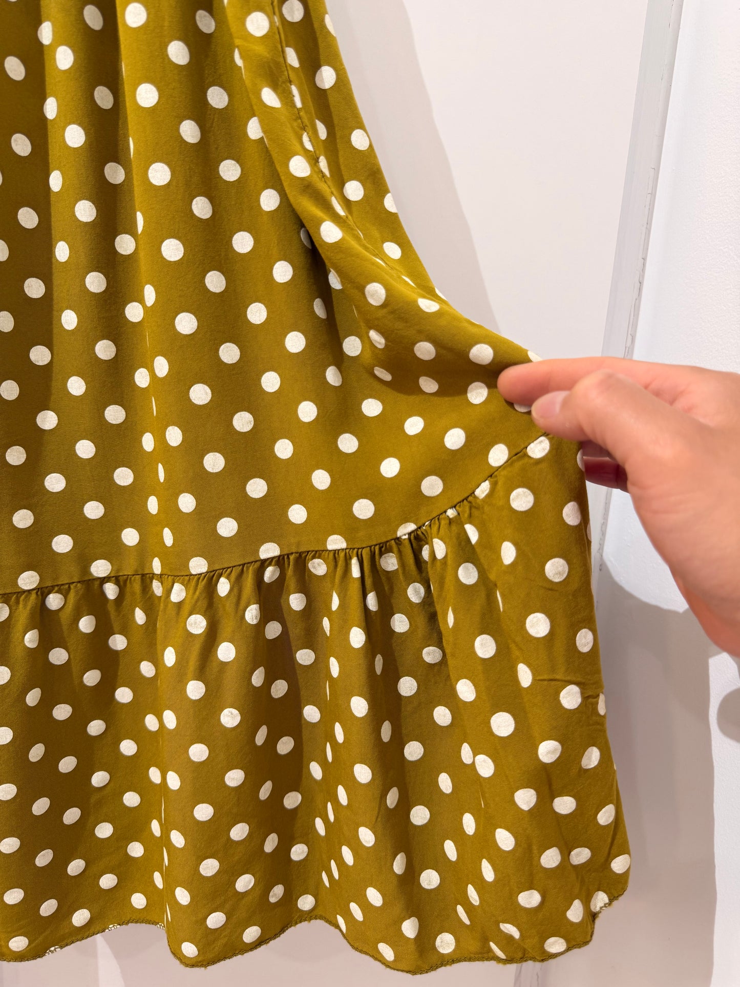 Vestido corto estampado de lunares 8678