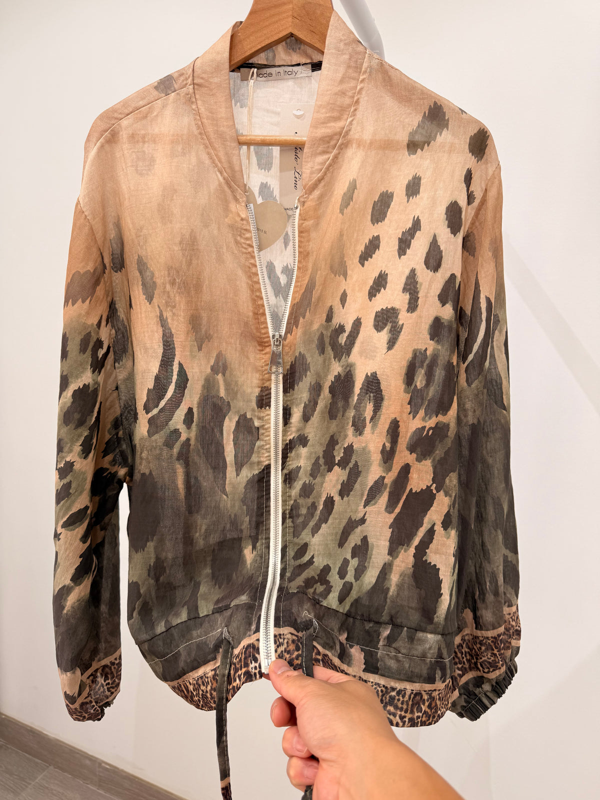 Bomber fino con cremallera 5408