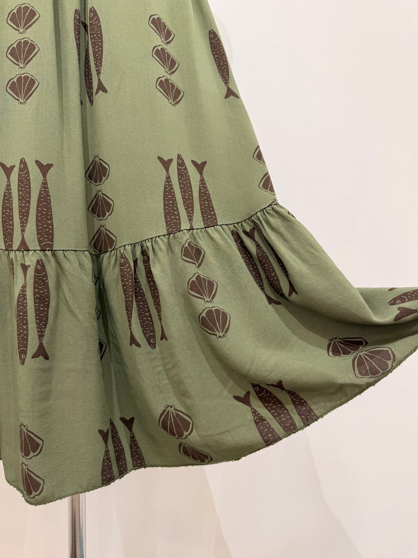 Vestido corto estampado marino 86781