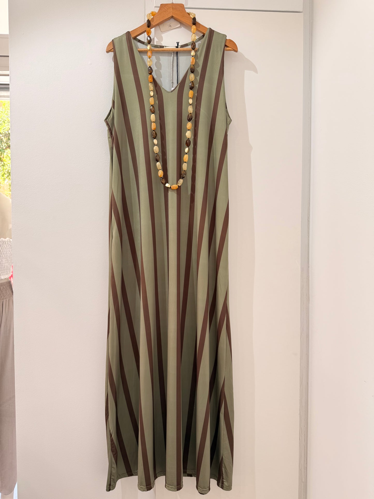 Vestido Rayas Verticales Licra fría 13488