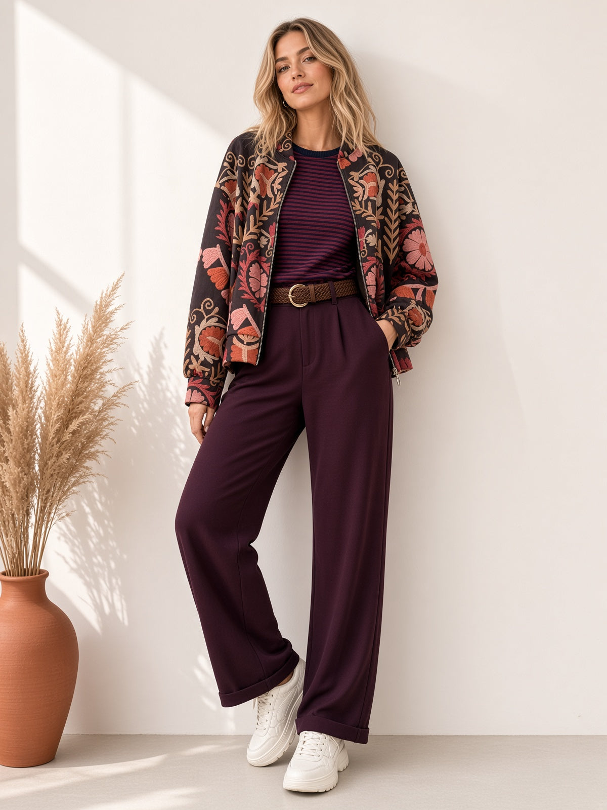 Pantalón elástico casual 25112