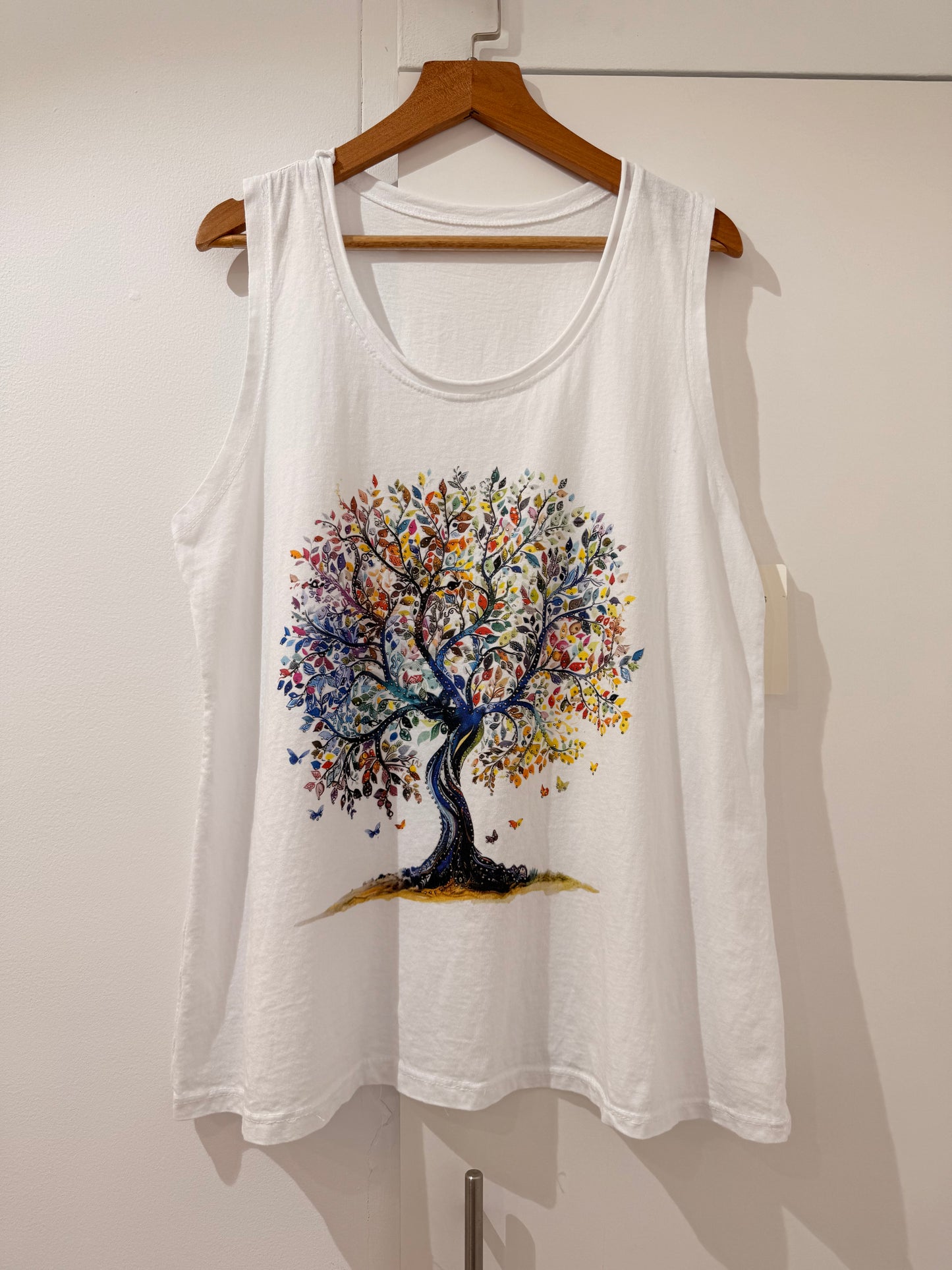 Camiseta de Tirantes con Estampado Frontal 3176