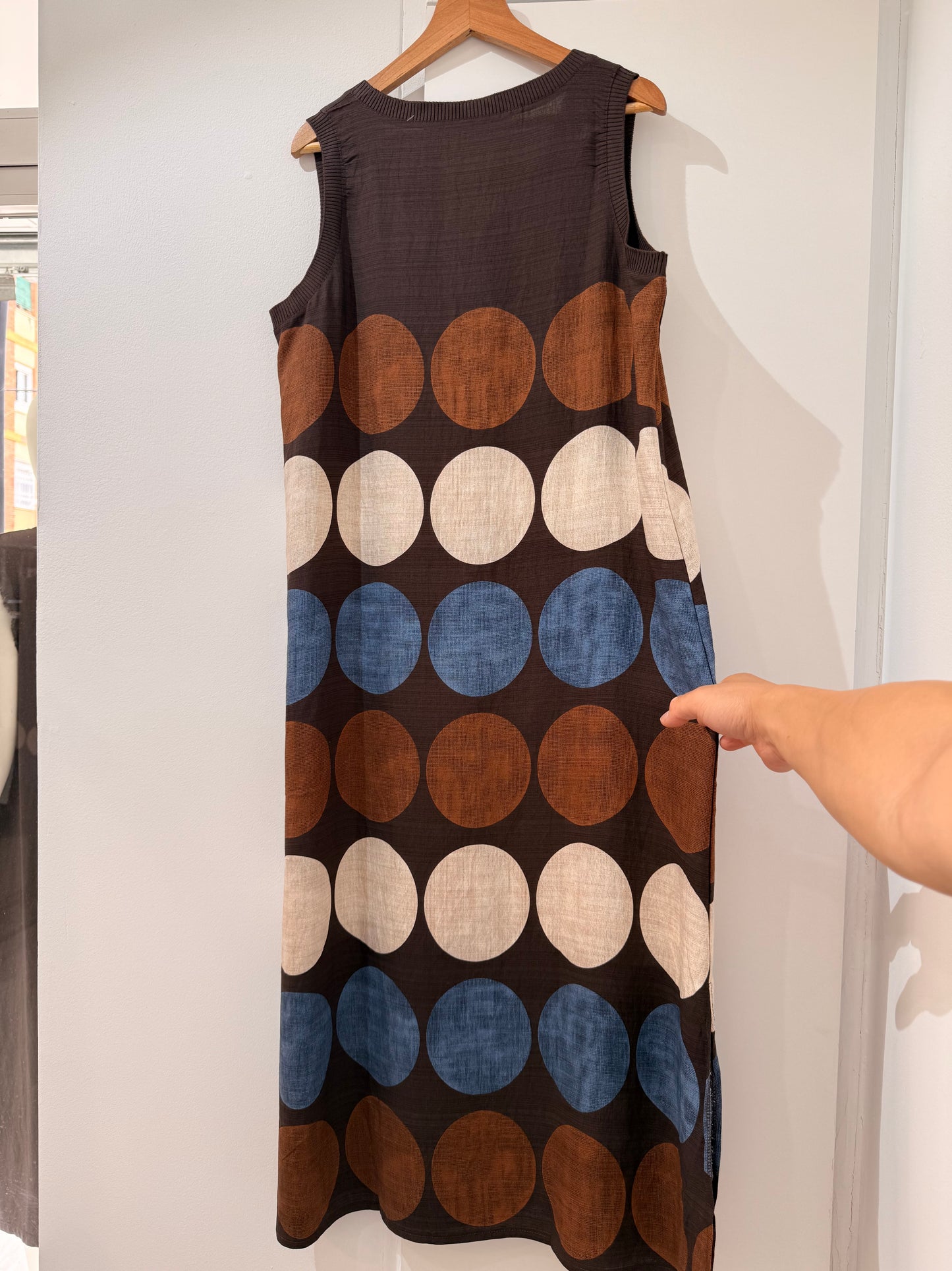 Vestido Largo Círculos 65033