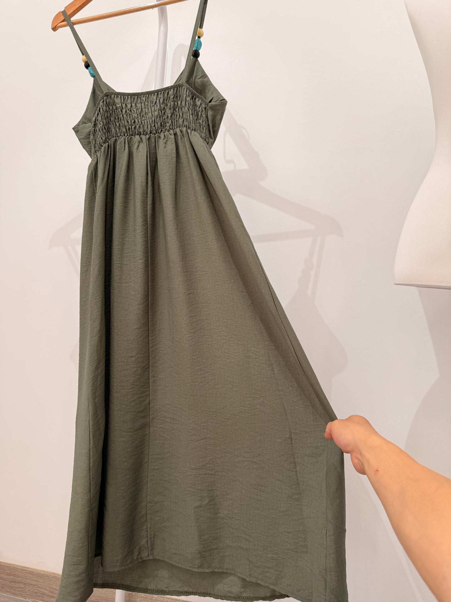 Vestido Largo con Cuentas y Pecho Preformado 26066