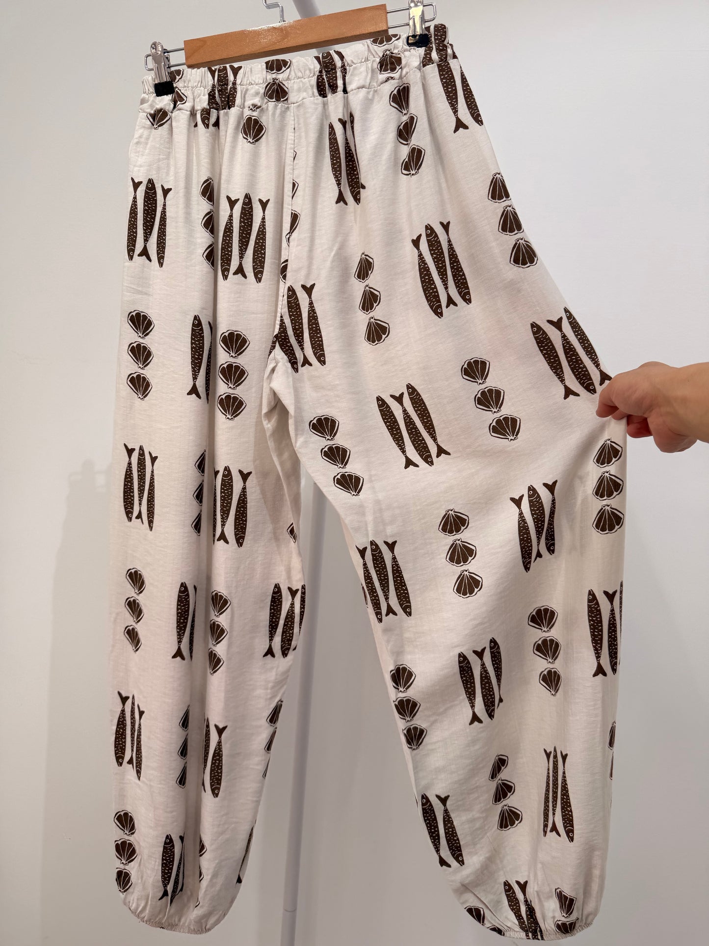 Pantalón Bombacho Estampado (Pescados y Conchas) 98101