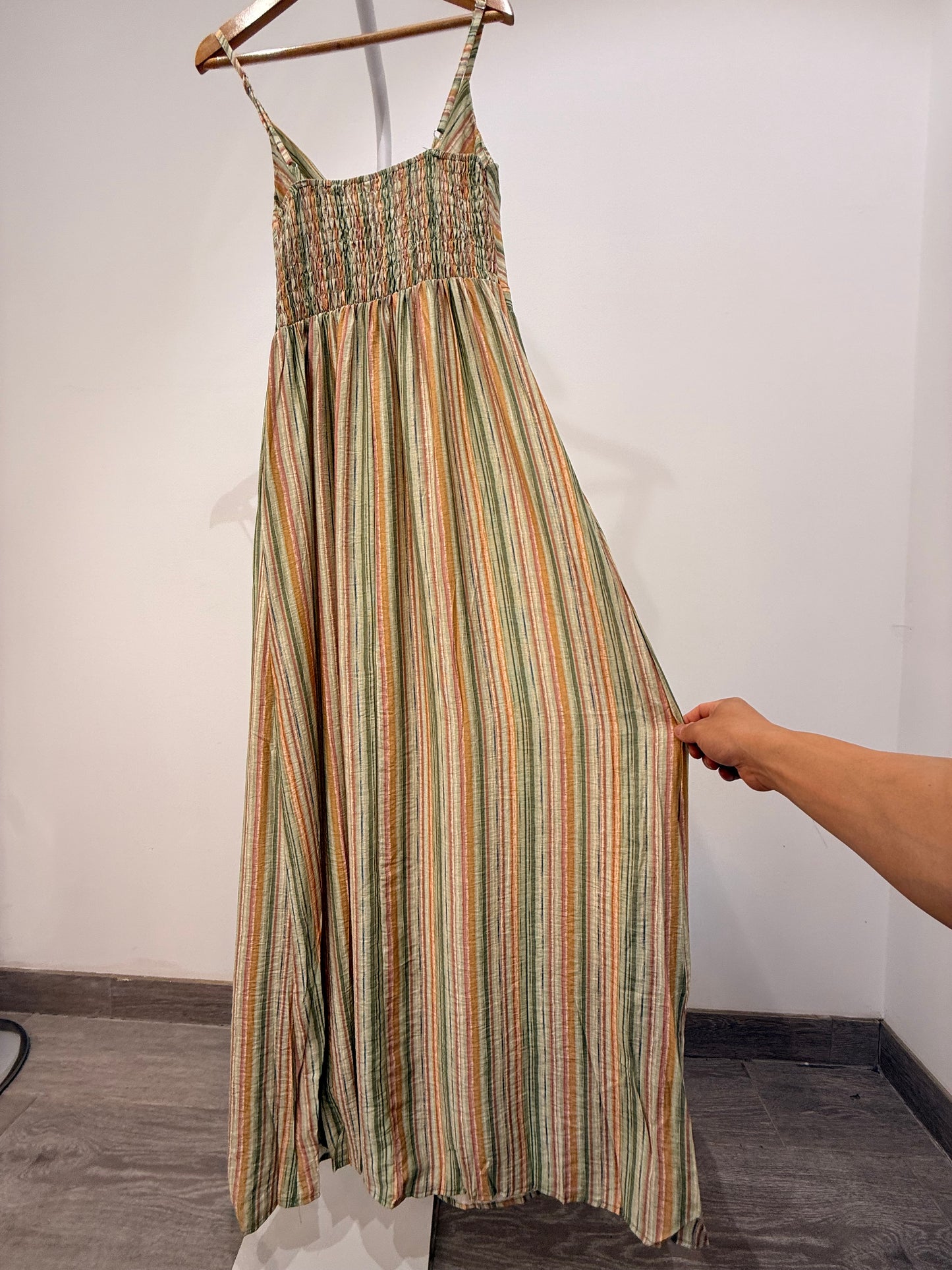 Vestido Maxi Playero a Rayas (Estilo Boho)