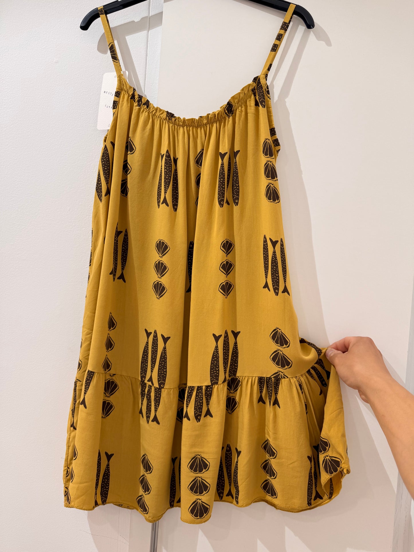 Vestido corto estampado marino 86781