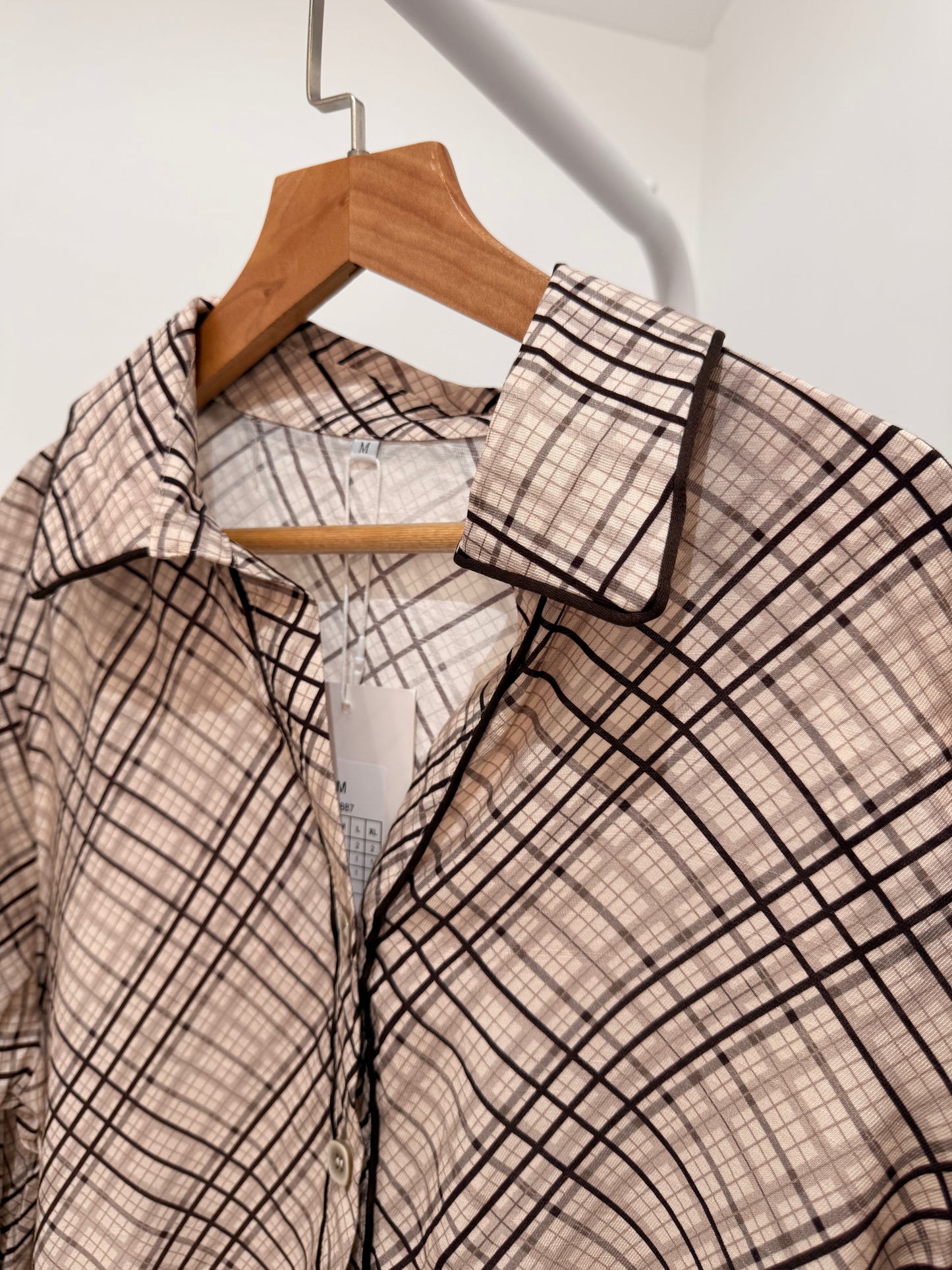 Camisa Cuadros Fluida 36887