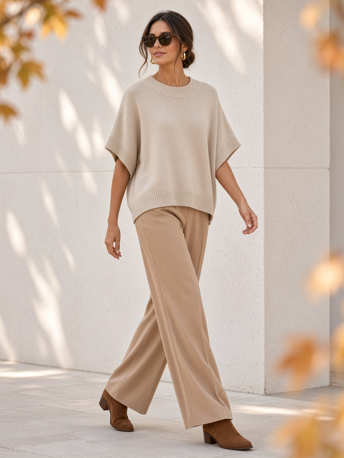 Chaleco de punto oversize 626035