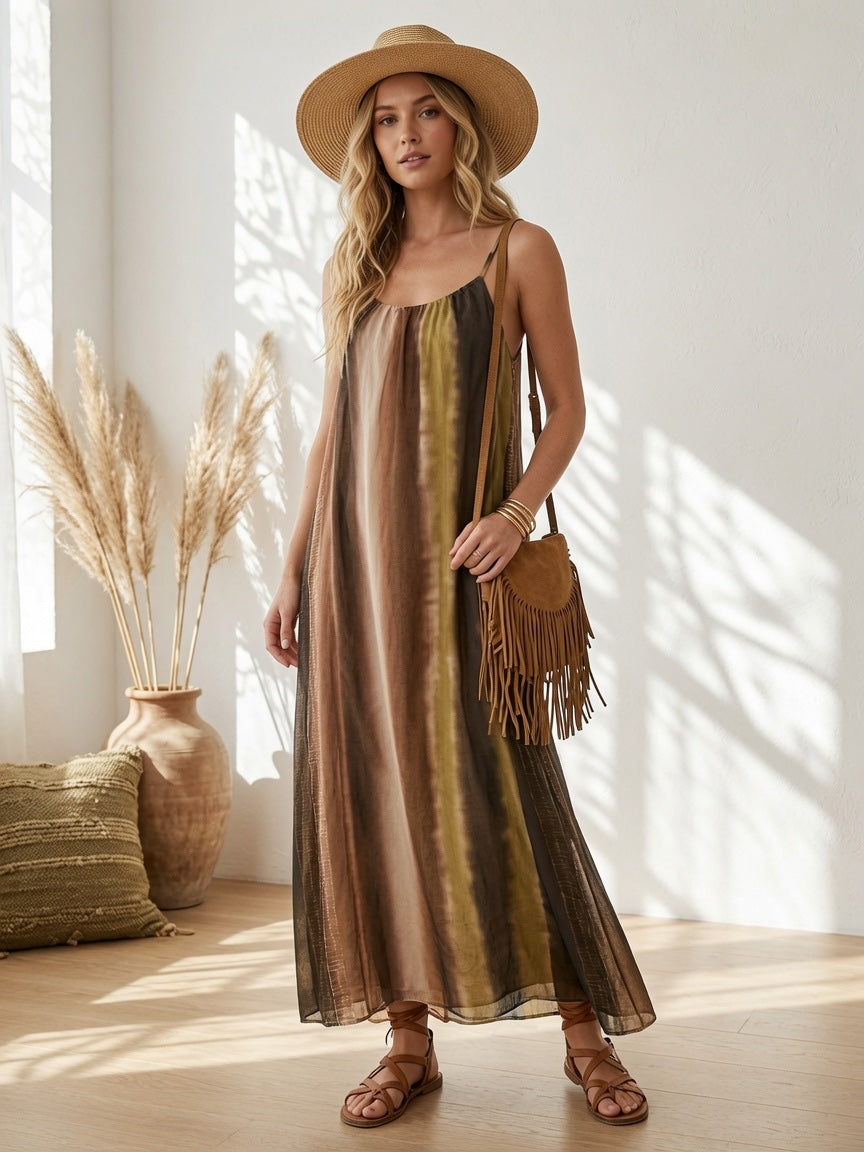 Vestido Maxi Tie-Dye Boho
