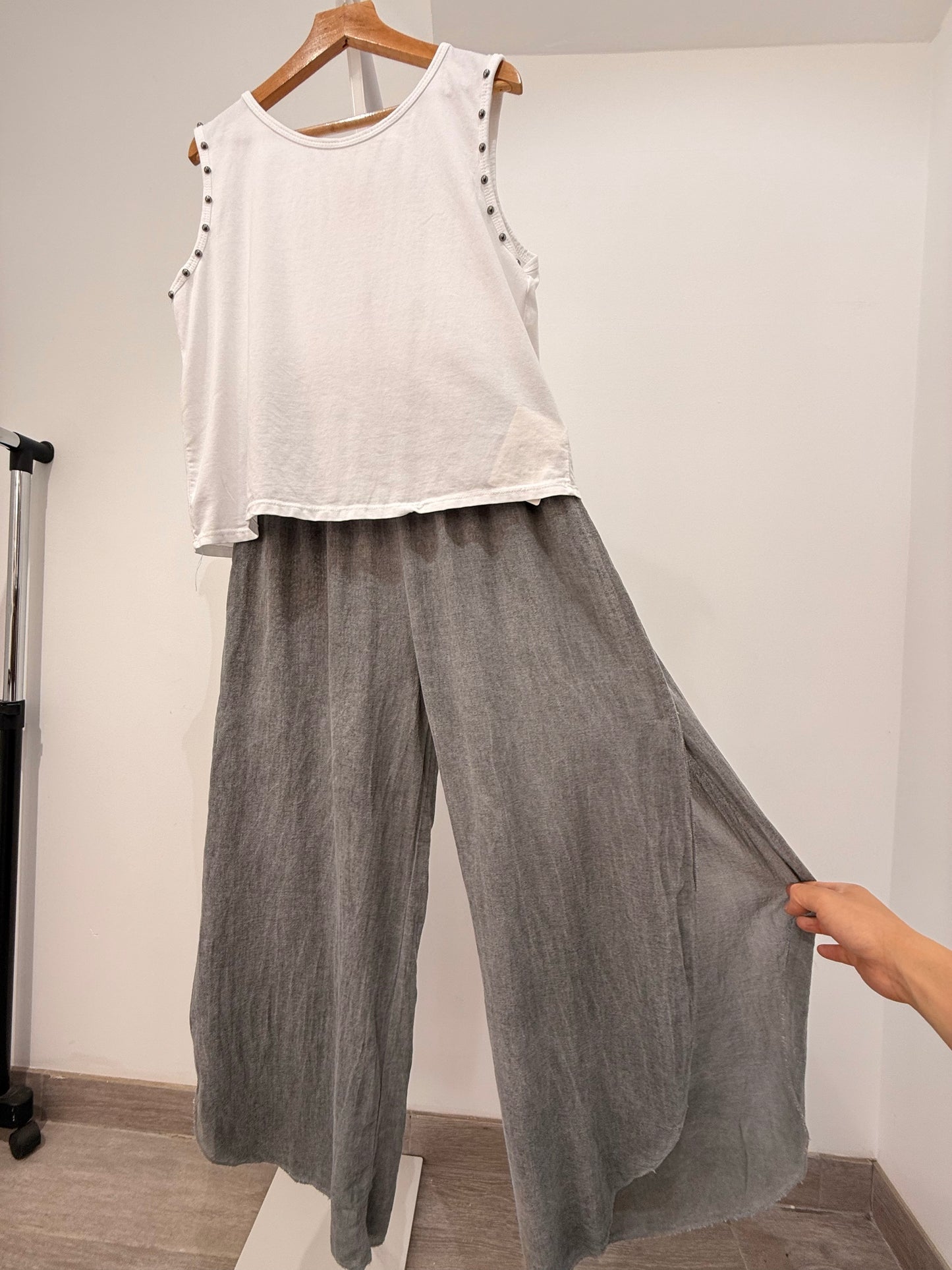 Pantalón Cruzado de Algodón (Estilo Boho)