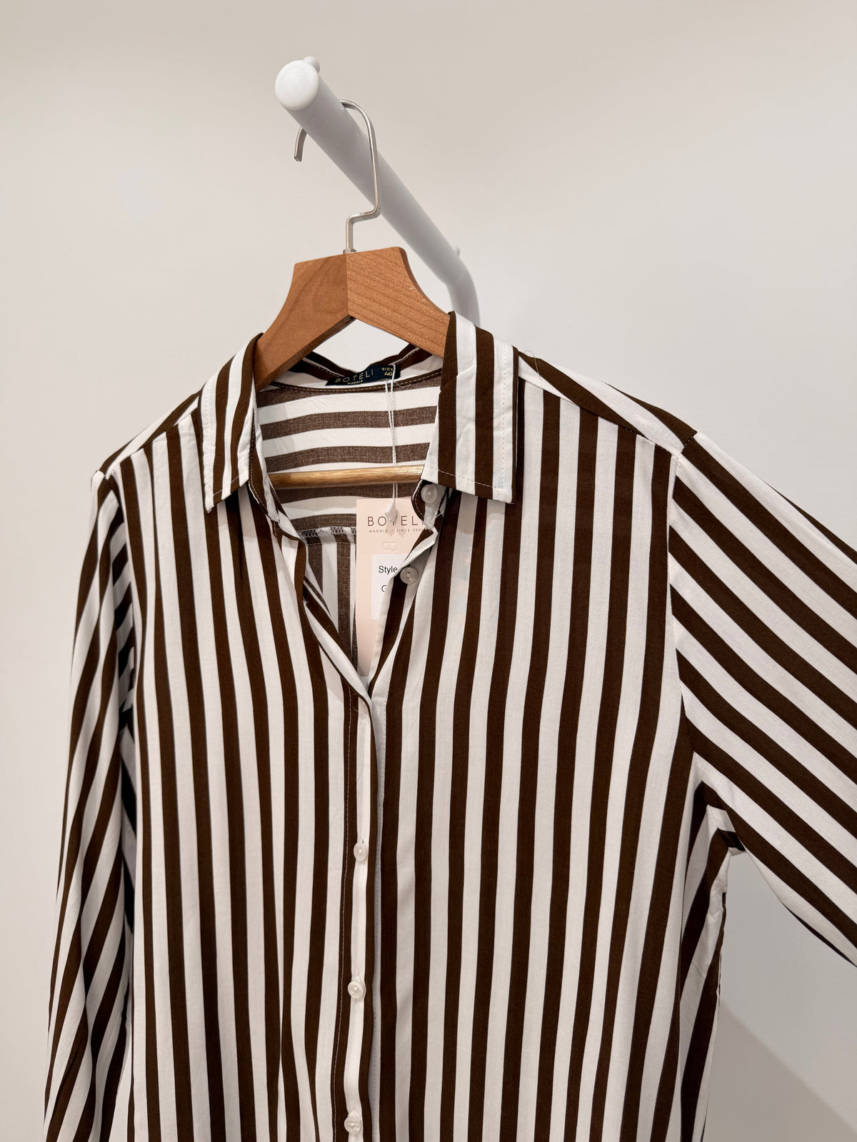 Camisa de rayas Marrón 2282