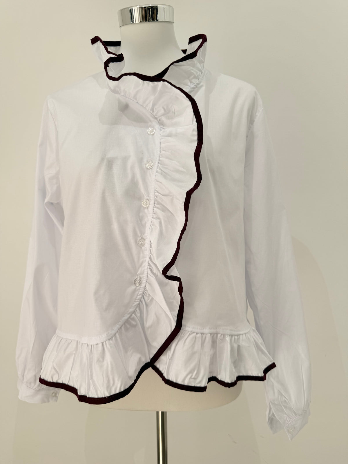 Camisa con volantes 39818