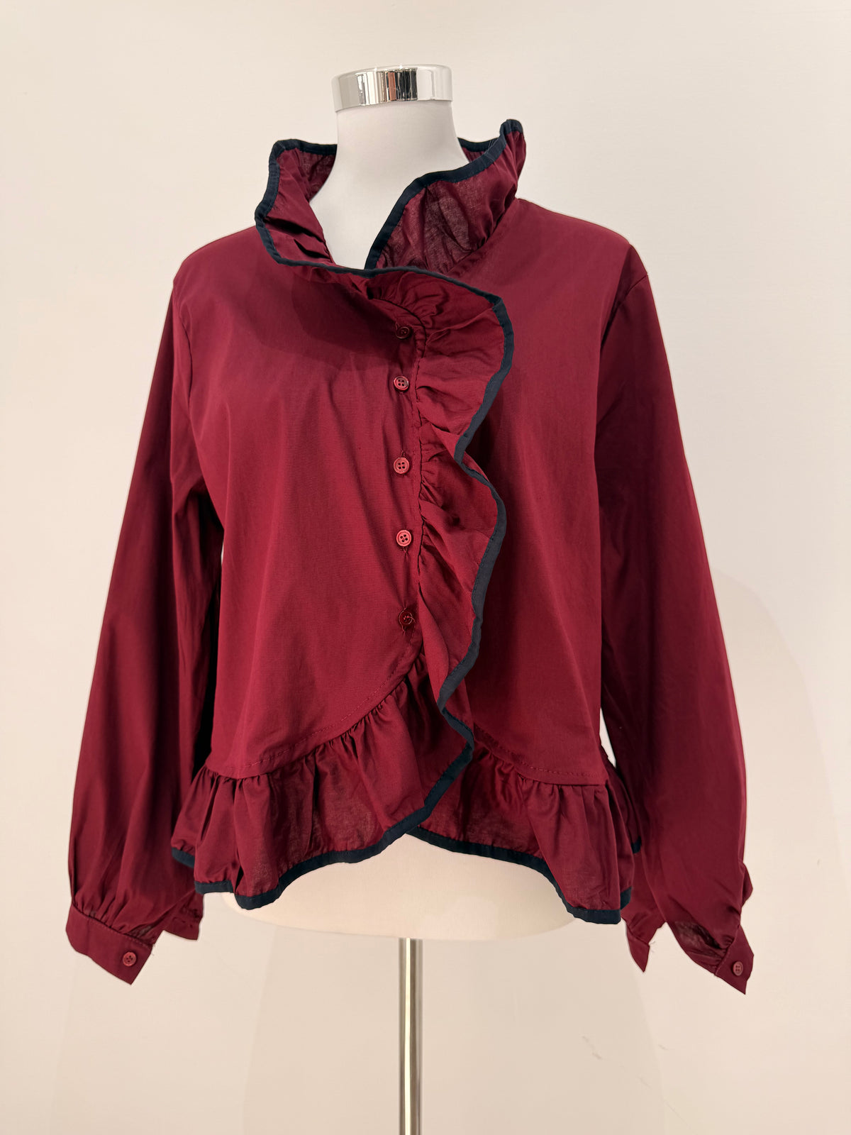 Camisa con volantes 39818