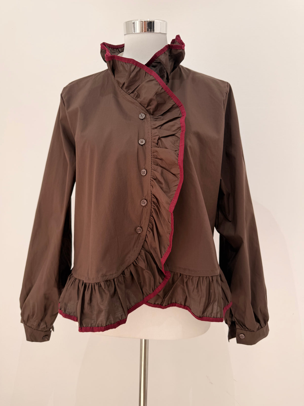 Camisa con volantes 39818