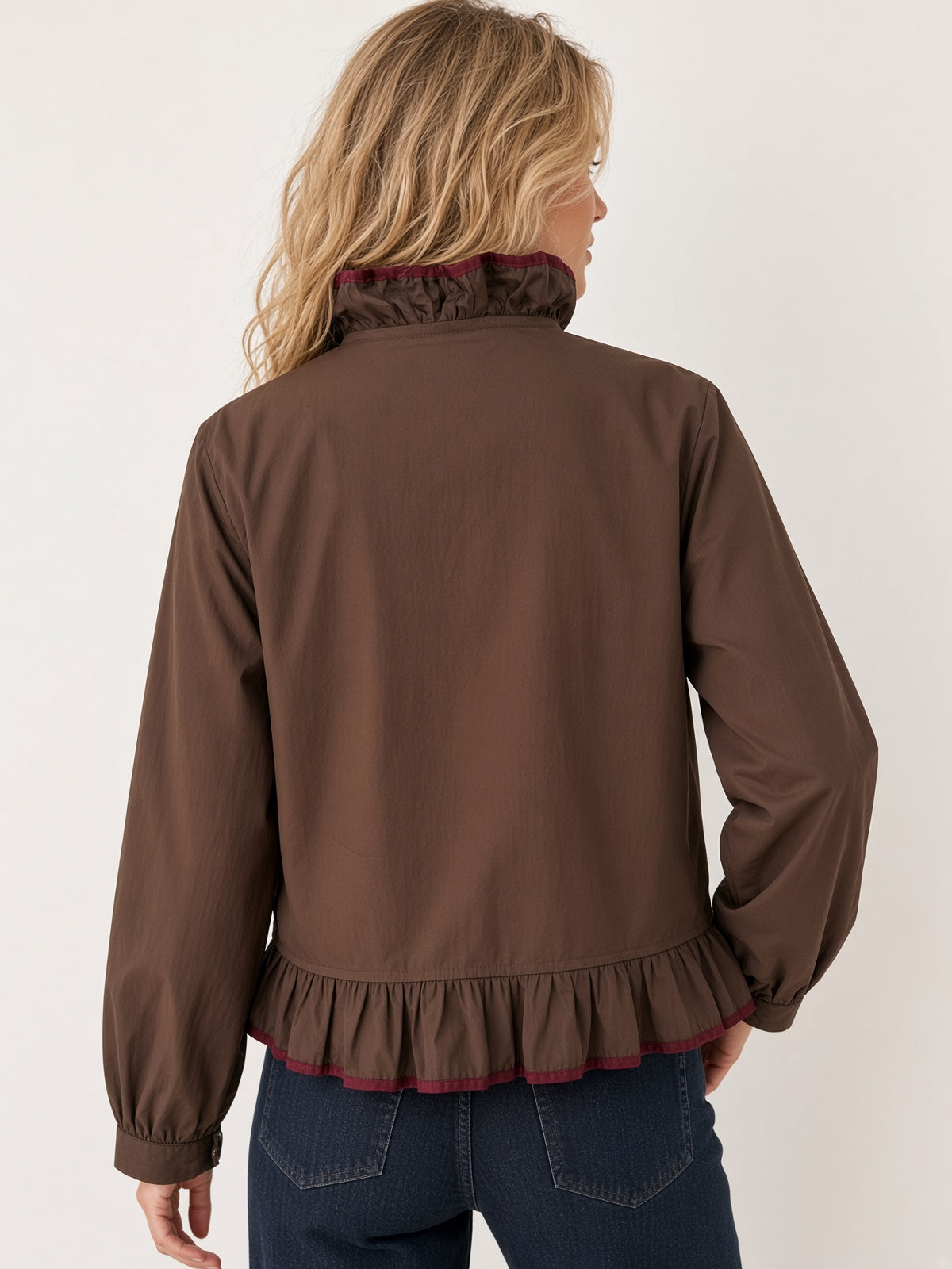 Camisa con volantes 39818