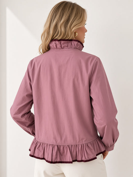 Camisa con volantes 39818