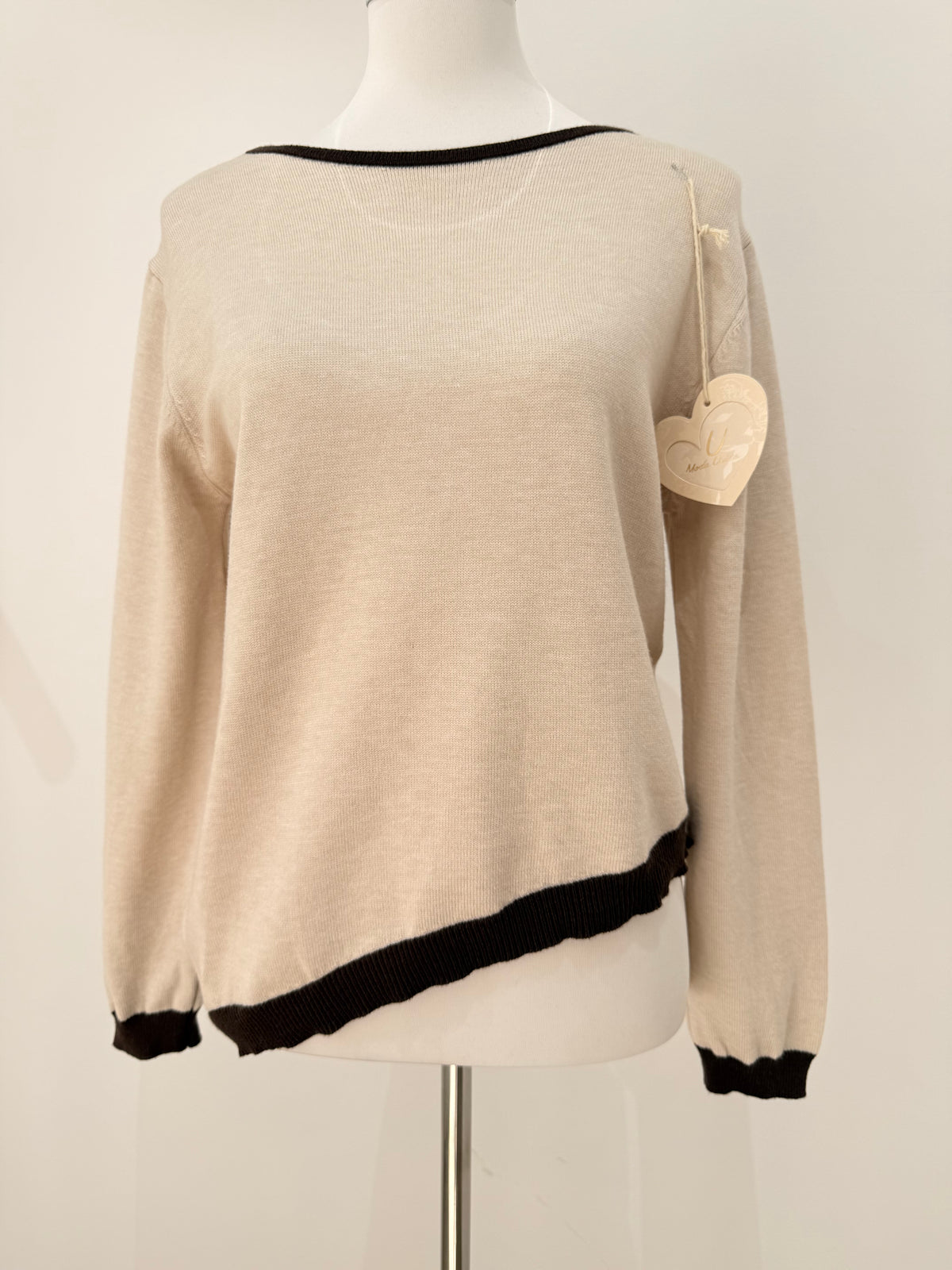 Jersey de punto asimétrico 80788