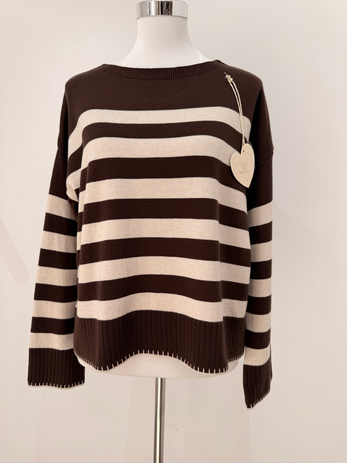 Jersey de punto a rayas 80682