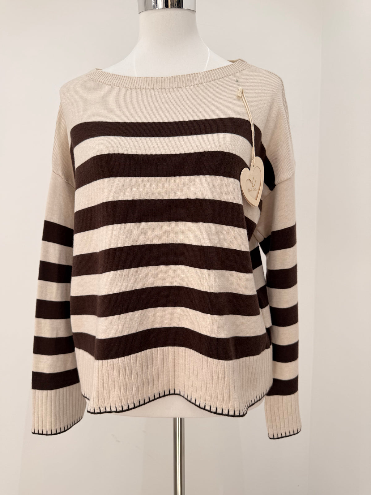 Jersey de punto a rayas 80682