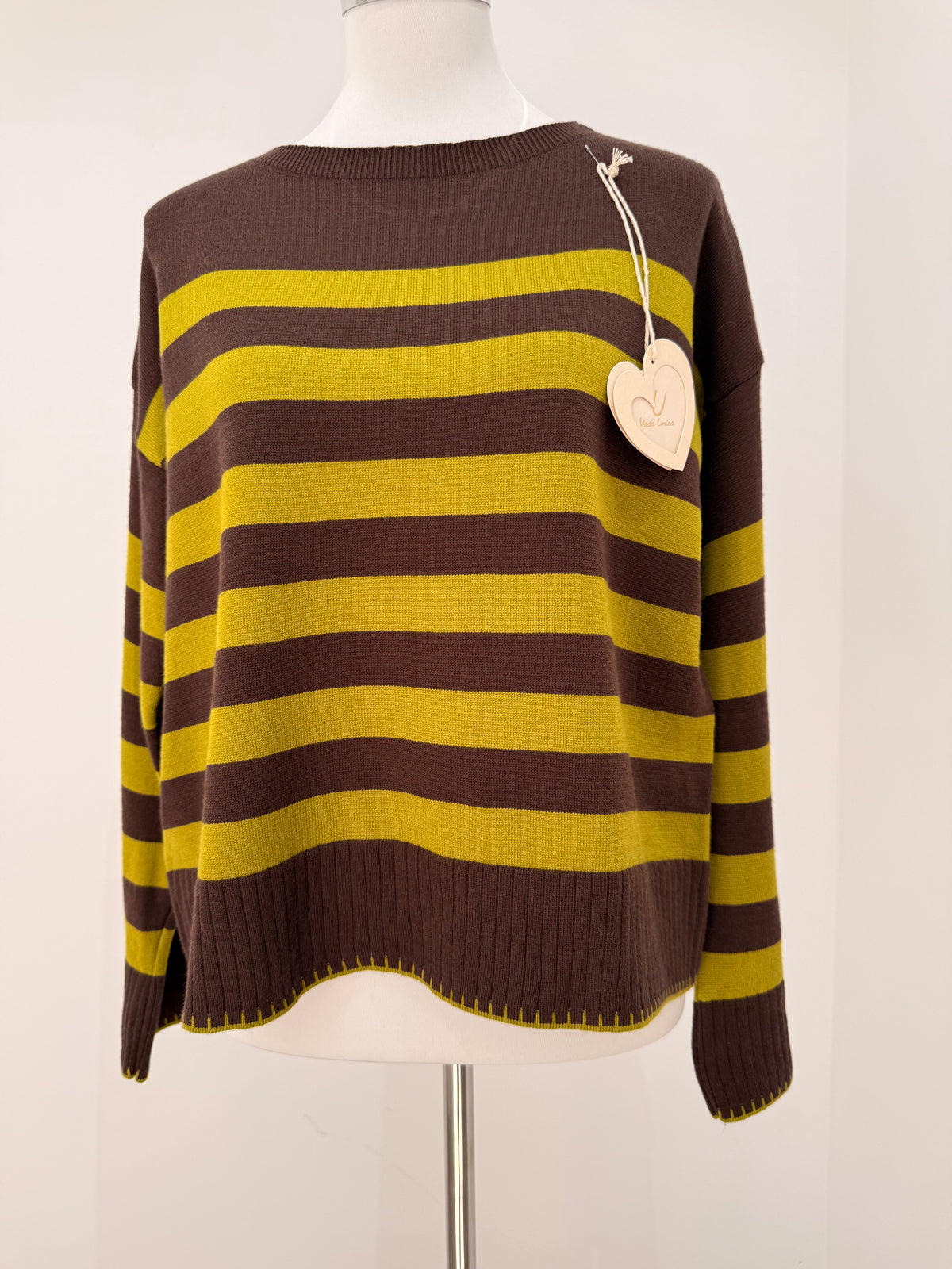 Jersey de punto a rayas 80682