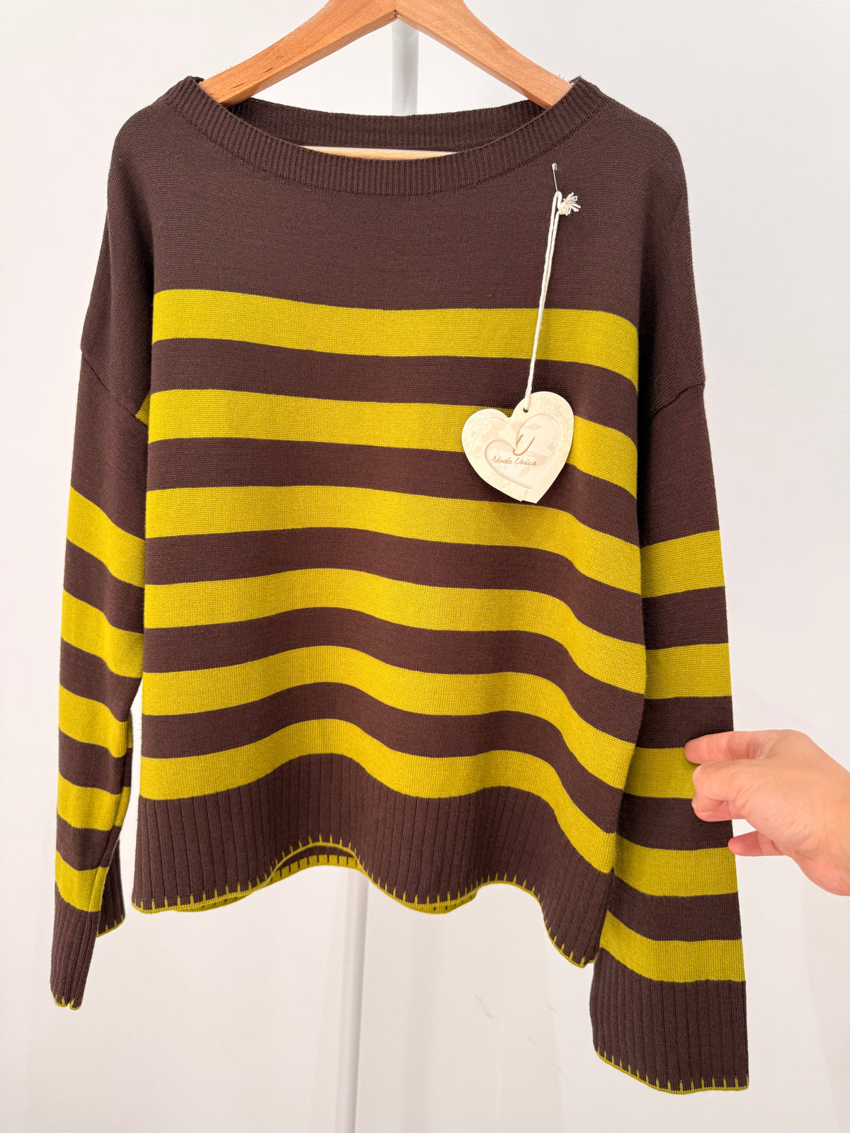 Jersey de punto a rayas 80682