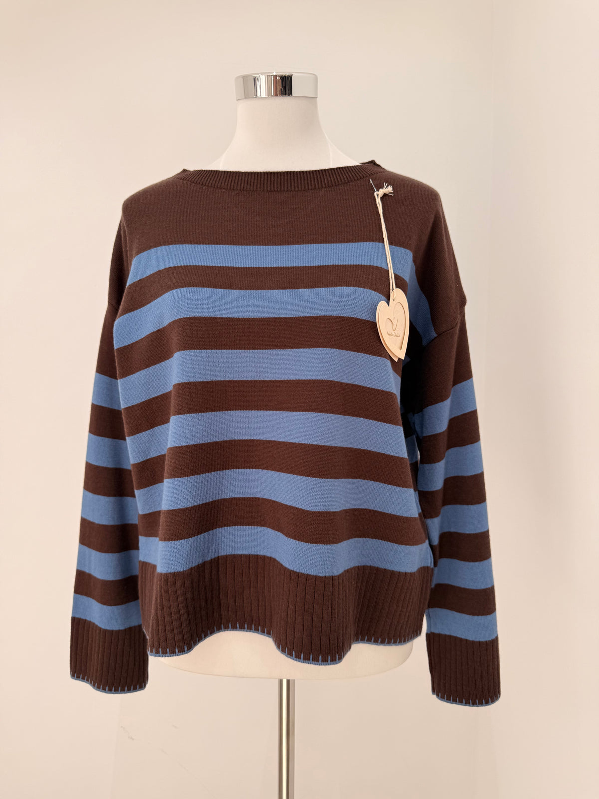 Jersey de punto a rayas 80682